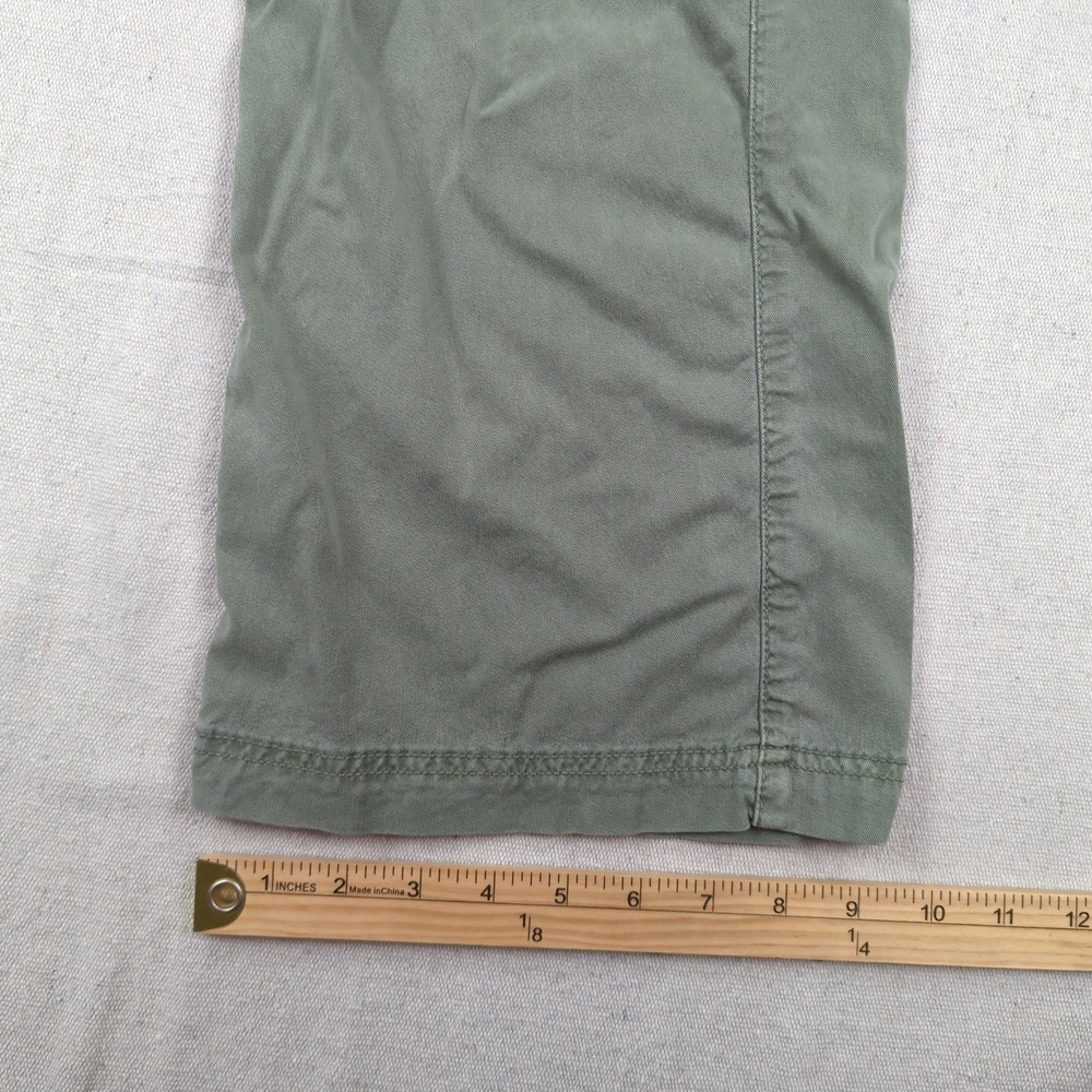 American Eagle Pants Womens 0 Khaki Green Super High Rise Baggy Wide Leg Cargo - Picture 6 of 16